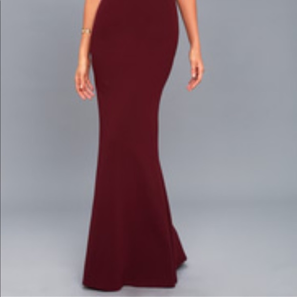Lulu’s Burgundy Formal Dress - Picture 3 of 3